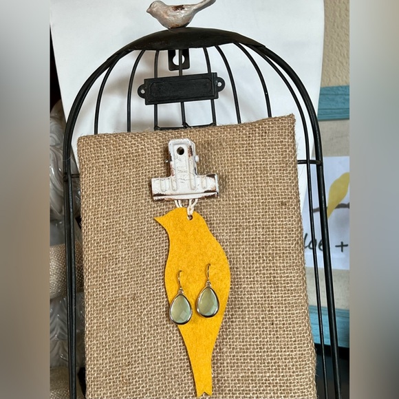 Chloe + Isabel Minaret Aqua Petite Teardrop Earrings - Picture 2 of 7